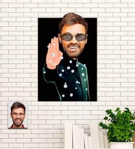 Kişiye Özel Matrix Neo  Karikatür Ahşap Tablo