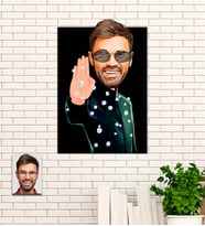 Kişiye Özel Matrix Neo  Karikatür Ahşap Tablo