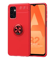Microsonic Samsung Galaxy A32 5G Kılıf Kickstand Ring Holder Kırmızı