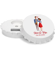Düğün - Nikah - Kina Özel Tasarim Magnet Açacak  (10 Adet)