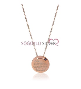 Söğütlü Silver Mini Ayetel Kürsü Kolye