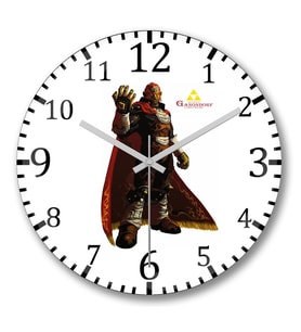 Ganondorf The Legend of Zelda Duvar Saati Bombeli Gercek Cam
