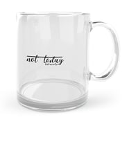 BK Gift Kişiye Özel Not Today Tasarımlı Cam Kupa Bardak  1