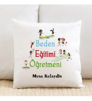 Beden Eğitimi Öğretmenine Özel İsimli Yastık