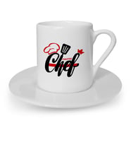 BK Gift Kişiye Özel Chef Türk Kahvesi Fincanı  4