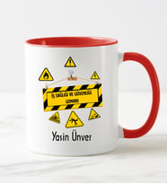 İş Sağlığı Ve Güvenliği Uzmanı Kupa Bardağı Kırmızı