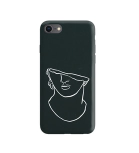 Iphone 7 Çizgi Tasarımlı Siyah Lansman Telefon Kılıfı