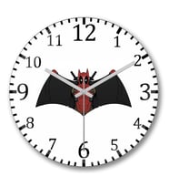 I' Am Batpool Duvar Saati Bombeli Gercek Cam