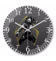Aquaman  Duvar Saati Bombeli Gercek Cam