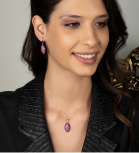 Gümüş Zirkon Taşlı Arpa Tasarım Abiye Günlük Set (Rose)