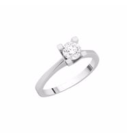 0.41ct Pırlanta Tektaş Yüzük - 14K (Beyaz)
