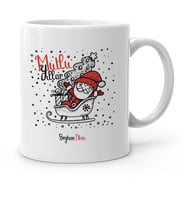 BK Gift Kişiye Özel Noel Baba Mutlu Yıllar Beyaz Kupa Bardak  6