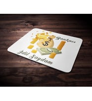 Kişiye Özel Bankacı Tasarımlı Mouse Pad (Renksiz)