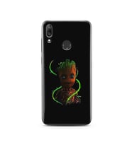 Baby Groot Tasarım Süper Şeffaf Silikon Telefon Kılıfı Huawei Y7 2019