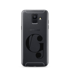 Samsung A6 (2018) Harf Tasarımlı Telefon Kılıfı G-Harfi 