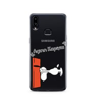 Snoopy Tasarımlı Süper Şeffaf Silikon Telefon Kılıfı Samsung A10s