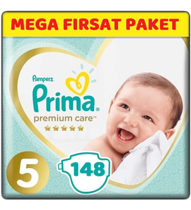 Prima Premium Care Bebek Bezi Beden:5 (11-16) Junior 148 Adet Mega Fırsat Pk