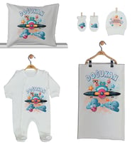 Pia Baby Gl 1917-02 İsme Özel Beşli Tulum Set