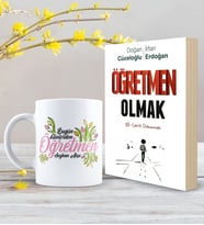 BK Gift Kişiye Özel Öğretmen Olmak Kitabı ve Kupa Hediye Seti - 1