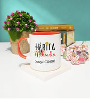 Harita Mühendisi Kupa Bardak Turuncu