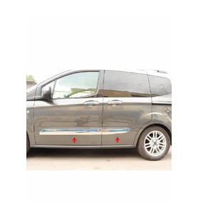 Ford Tourneo Courier Krom Yan Kapı Çıtası 4 Kapı 2014 ve üzeri Paslanmaz Çelik