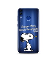 Snoopy Tasarımlı Süper Şeffaf Silikon Telefon Kılıfı Huawei Honor 8C 