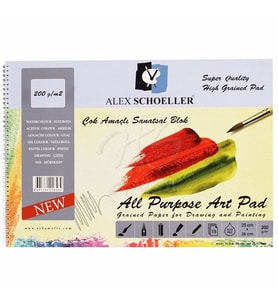 Alex Schoeller Çok Amaçlı Sanatsal Blok 200g 15 Yaprak 25x35cm