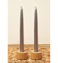M'art Home 2'li Şamdan Mumu Silver- 25 cm