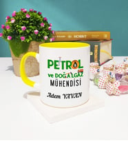 Petrol Ve Doğalgaz Mühendisi Kupa Bardak Sarı