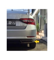 Skoda Super B Krom Difüzör Egzoz Çıkışı 2015 Üzeri P. Çelik