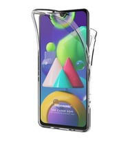 Microsonic Samsung Galaxy M21 Kılıf 6 tarafı tam full koruma 360 Clear Soft Şeffaf