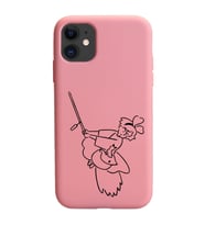 Iphone 11 Çizgi Tasarımlı Pudra Lansman Telefon Kılıfı