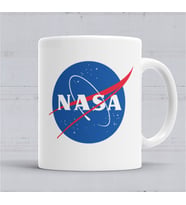 Nasa Logosu Kupa Bardak Porselen