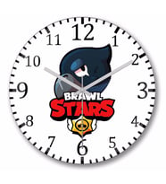 Brawl Stars Crow Leon Duvar Saati Bombeli Gercek Cam