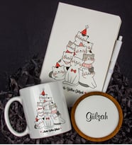 Kişiye Özel Mutlu Yıllar Defter Kalem Kupa Ve Bardak Altlığı Hediye Seti 85335