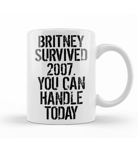 Britney   Survived  2007 Kupa Bardak Porselen
