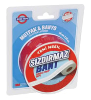 3M Mutfak Banyo Su Sızdırmaz Bant Lavabo Pencere Tezgah Sızdırmazlık Bandı 38mmx3,35 Mt-2 Adet