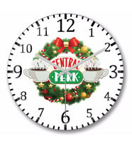 Friends Central Perk   Duvar Saati Bombeli Gercek Cam