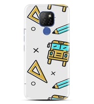 Kılıfland General Mobile GM 20 Kılıf Silikon Resimli Kapak School Pattern Stok 283