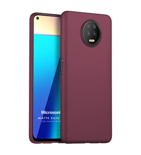 Microsonic Matte Silicone Infinix Note 7 Kılıf Mor