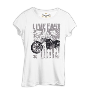 Hızlı Yaşa - X Beyaz Kadın Tshirt
