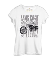 Hızlı Yaşa - X Beyaz Kadın Tshirt