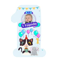 1 Yaşında 6X9 Ahşap Magnet