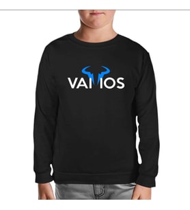 Tenis - Vamos Siyah Çocuk Sweatshirt