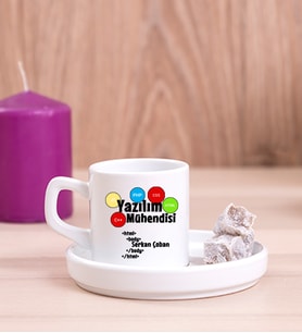 Yazılım Mühendisi Concept Türk Kahvesi Fincanı