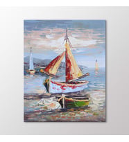 Arty Tablo Yelkenliler Tablo (Karışık)