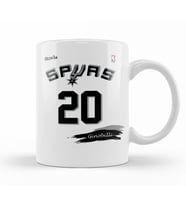 Spurs 20 Ginobilli Branca Rox Ink Kupa Bardak Porselen