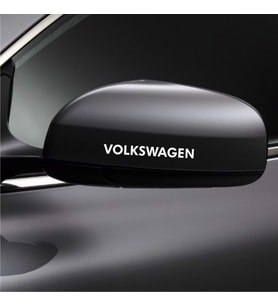 Volkwagen 2 Araba Yan Ayna Araç Sticker Yapıştırma 2Adet