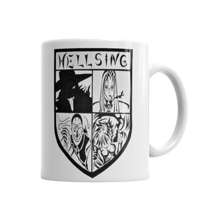 Hellsing Alucard One Piece Anime Naruto Death Note Kupa Bardak