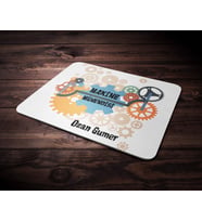 Kişiye Özel Makine Mühendisi Tasarımlı Mouse Pad (Renksiz)